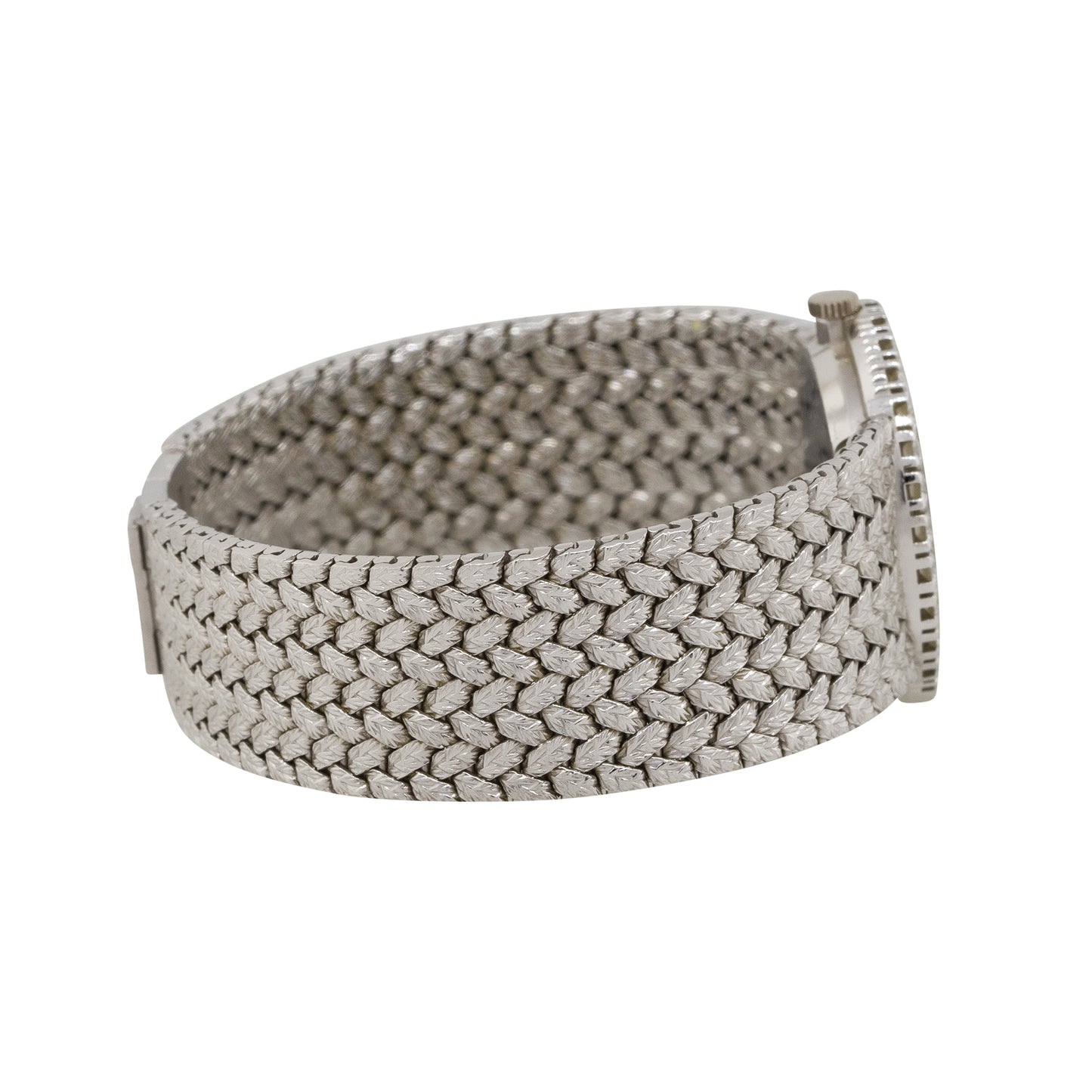 Piaget 9190D2 18k White Gold Mother Of Pearl Opal Diamond Ladies Watch