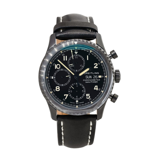 Breitling M133141 Navitimer 8 DLC Stainless Steel Black Chronograph Dial Watch