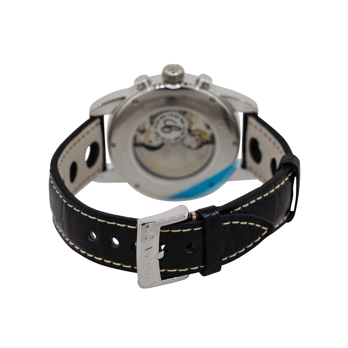 Chopard 161256-1002 Grand Prix De Monaco Stainless Steel Black Dial Watch