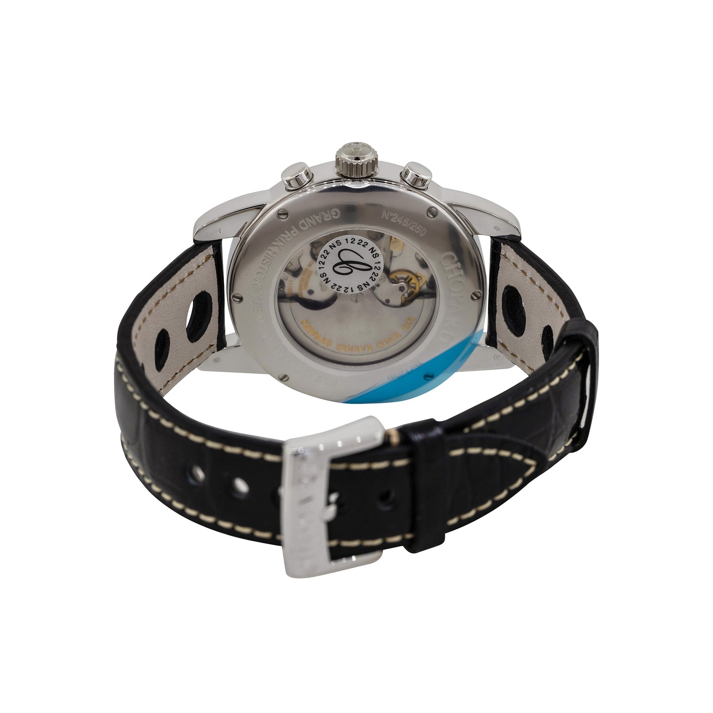 Chopard 161256-1002 Grand Prix De Monaco Stainless Steel Black Dial Watch