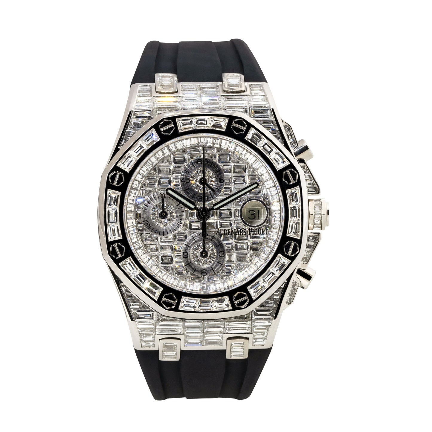Audemars Piguet Royal Oak Offshore No. 2679 18k White Gold All Diamond Watch