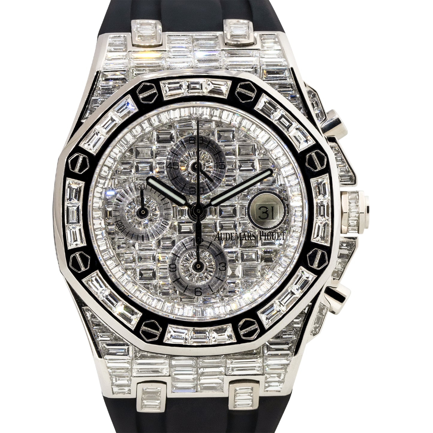 Audemars Piguet Royal Oak Offshore No. 2679 18k White Gold All Diamond Watch