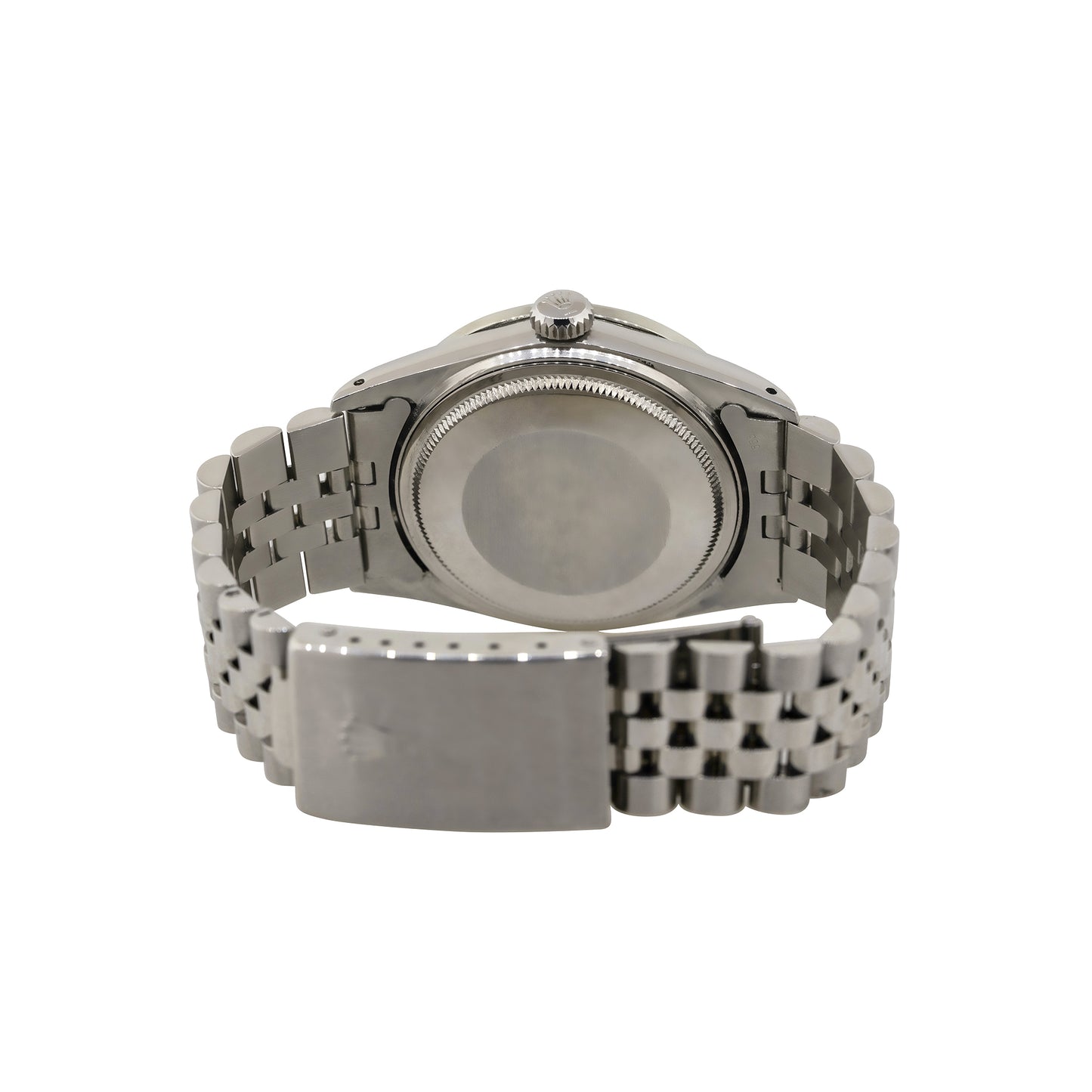 Rolex 16030 Datejust 36mm Stainless Steel Aftermarket Diamond Bezel and Blue Dial Watch