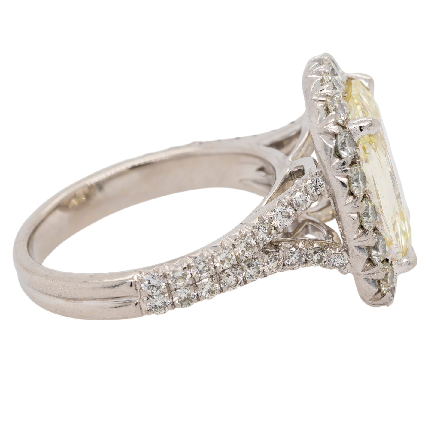 Henri Daussi Platinum Diamond Ring