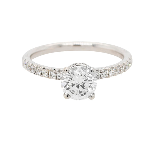 18k White Gold 1.03ct GIA-Certified Round Brilliant Diamond Engagement Ring