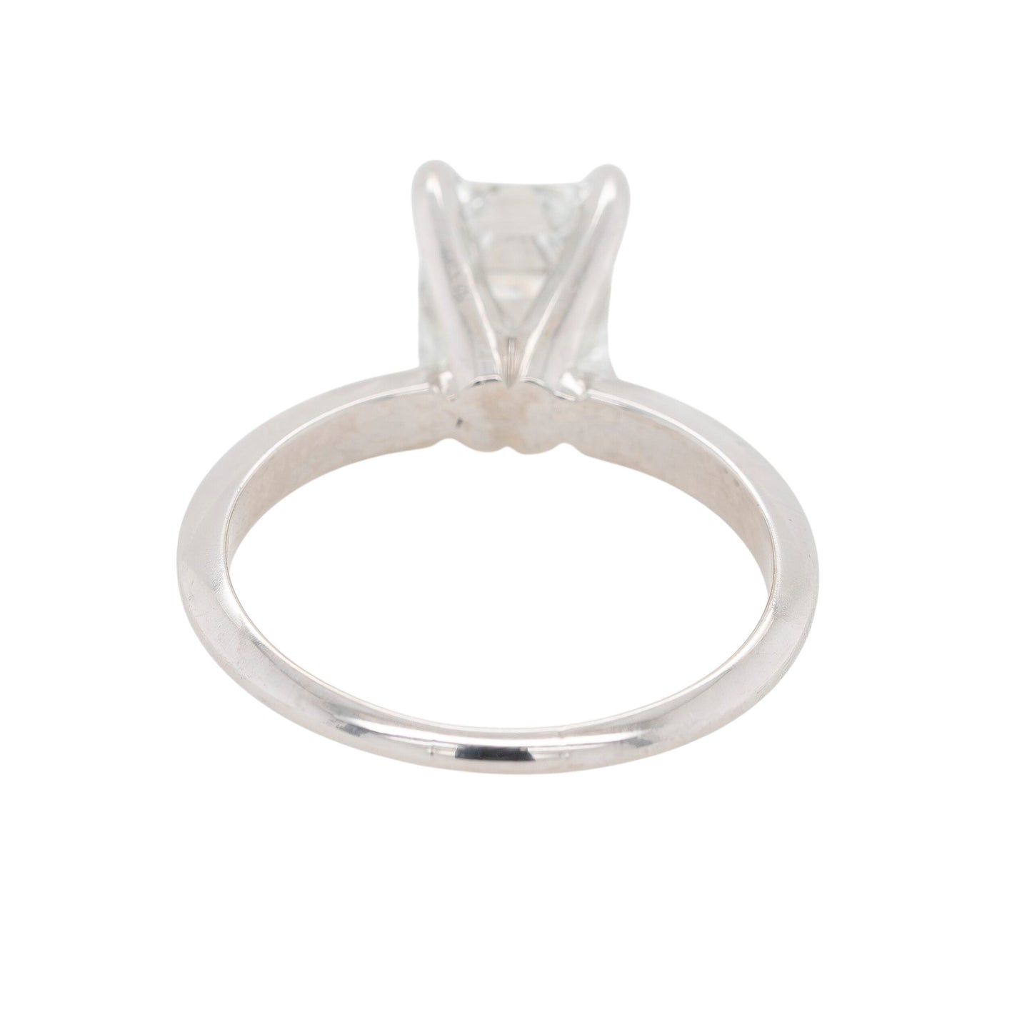 18k White Gold 2.40ct GIA-Certified Emerald-Cut Diamond Engagement Ring