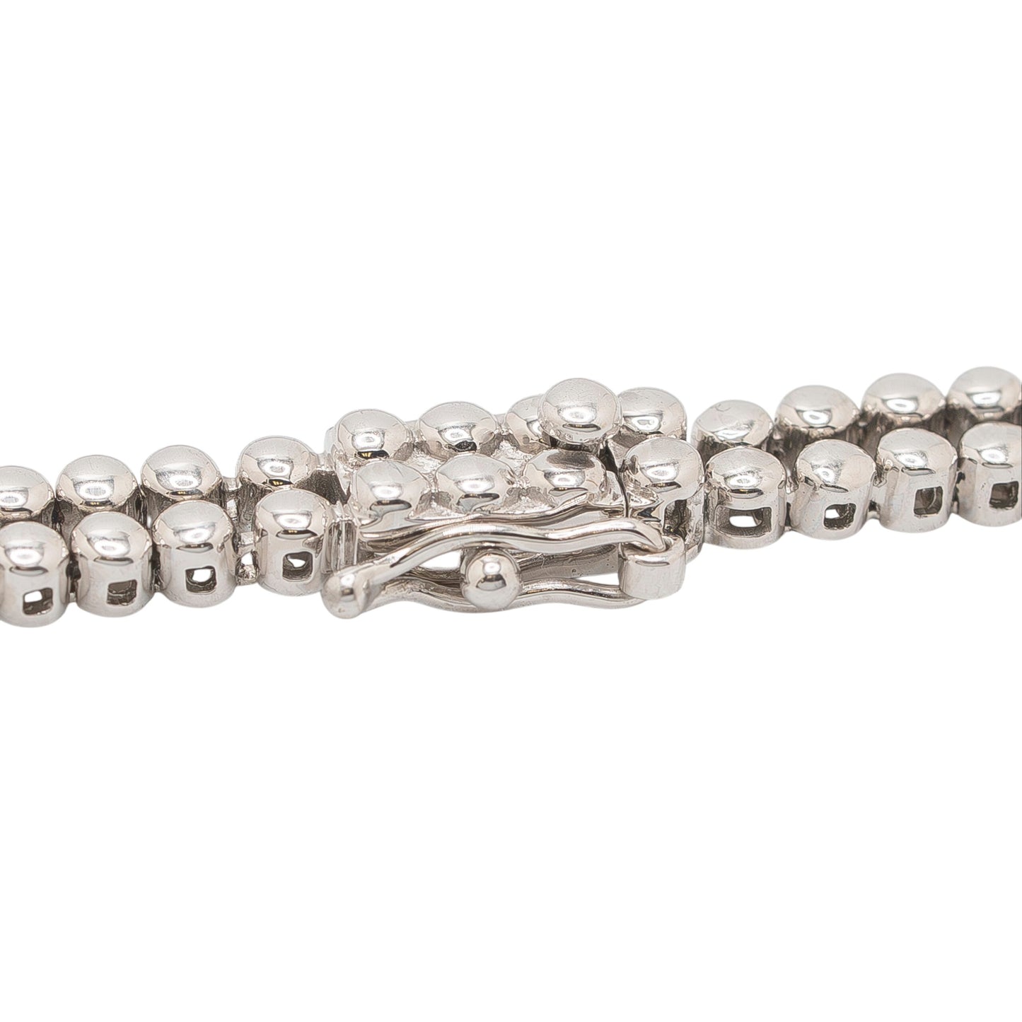 14k White Gold 11.75ctw Two-Part Round Brilliant Diamond Necklace
