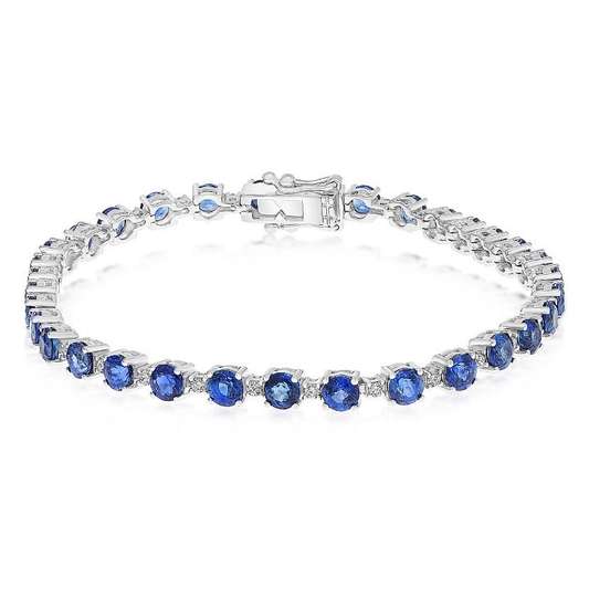 Round Sapphire Bracelet — view 2