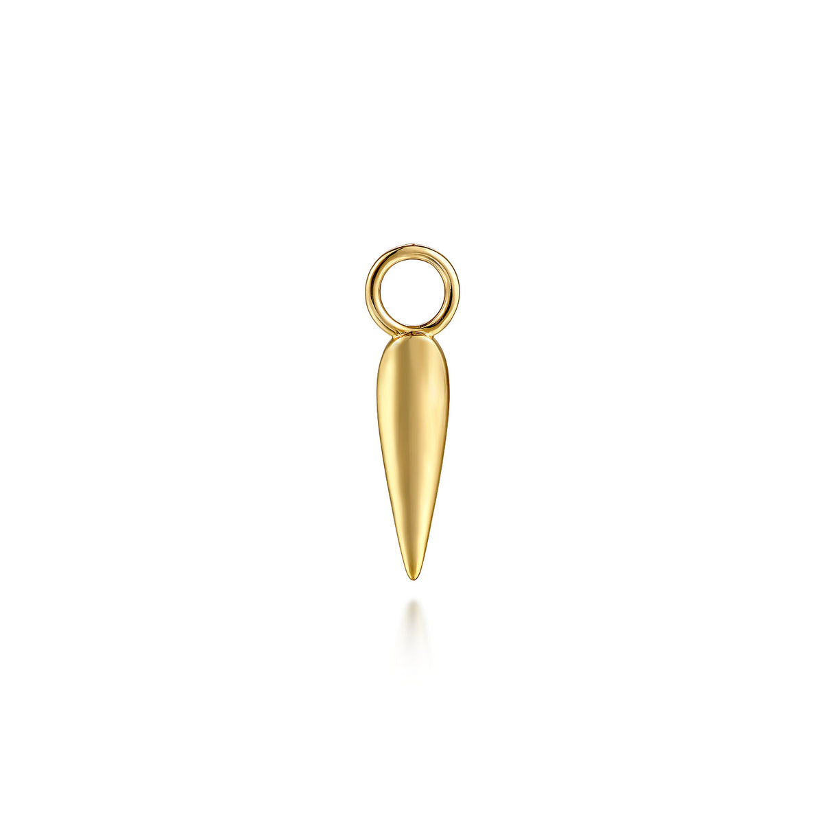 14K Yellow Plain Gold Earring Charm — Gabriel & Co. EC1017Y4JJJ