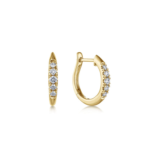 14K Yellow Gold Diamond Huggie Earrings, 15mm — Gabriel & Co. EG13327Y45JJ