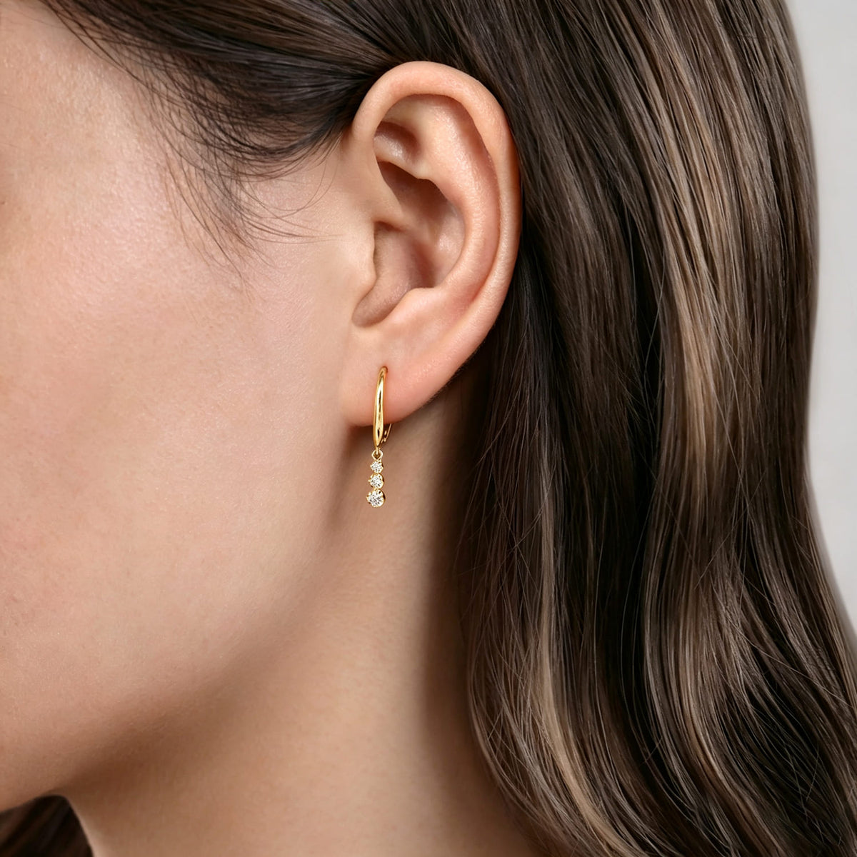 14K Yellow Gold Diamond Earrings — Gabriel & Co. EG14611Y45JJ