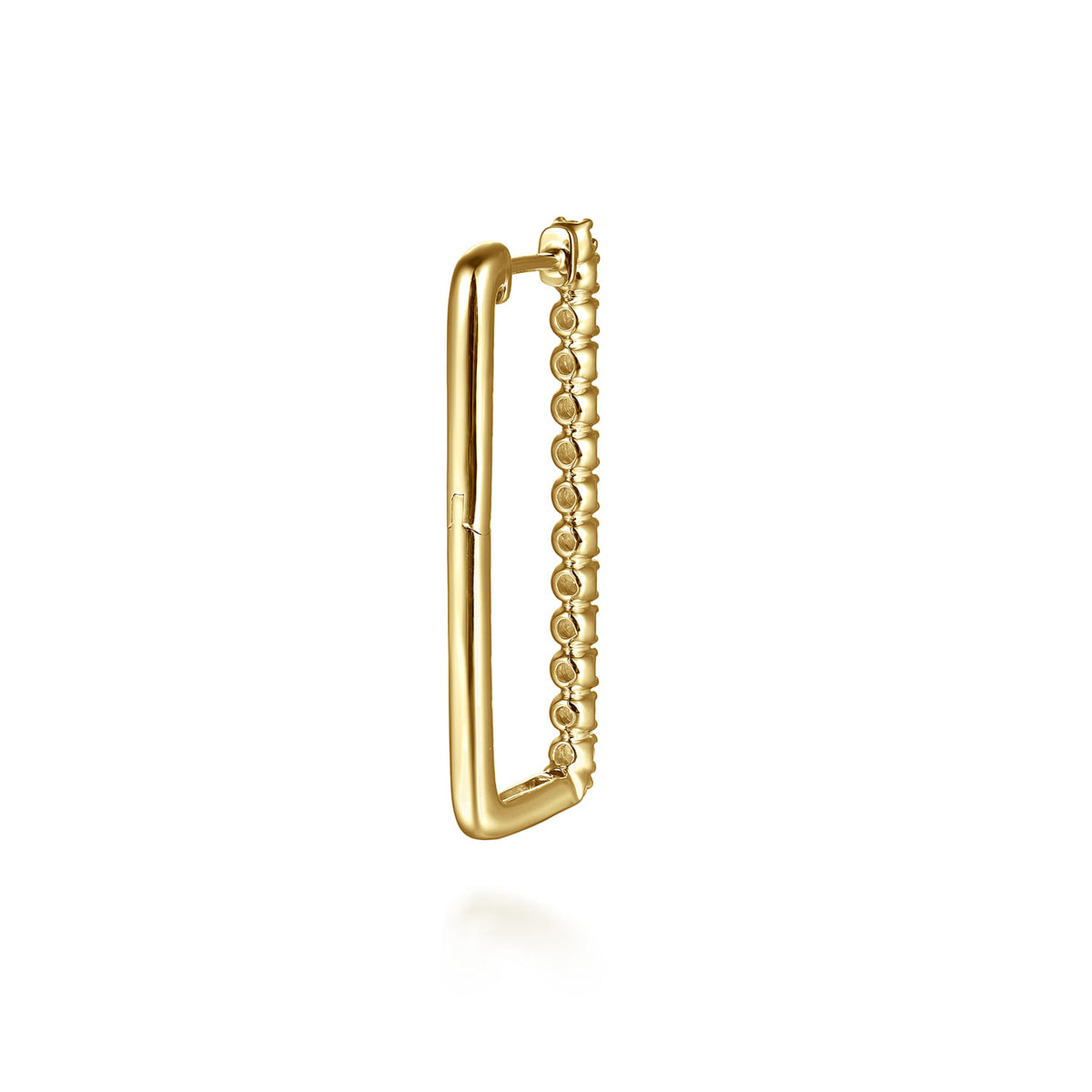 14K Yellow Gold Diamond Classic Paperclip Hoop Earrings — Gabriel & Co. EG15275Y45JJ