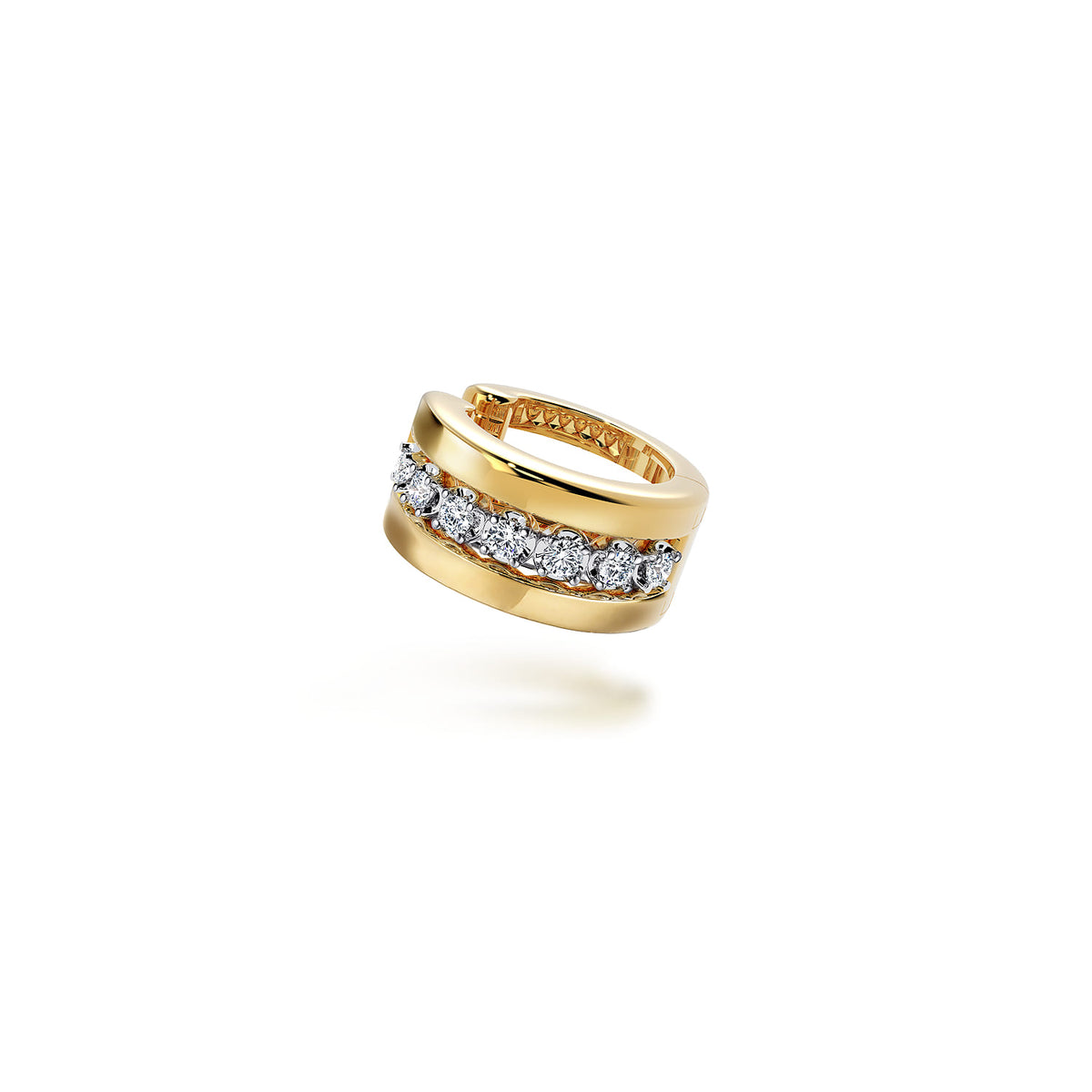 14K Yellow Gold Wide Diamond Ear Cuffs — Gabriel & Co. EGS14830Y45JJ