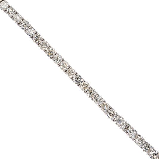 14k White Gold 15.5ctw Round Cut Diamond 7 In Tennis Bracelet