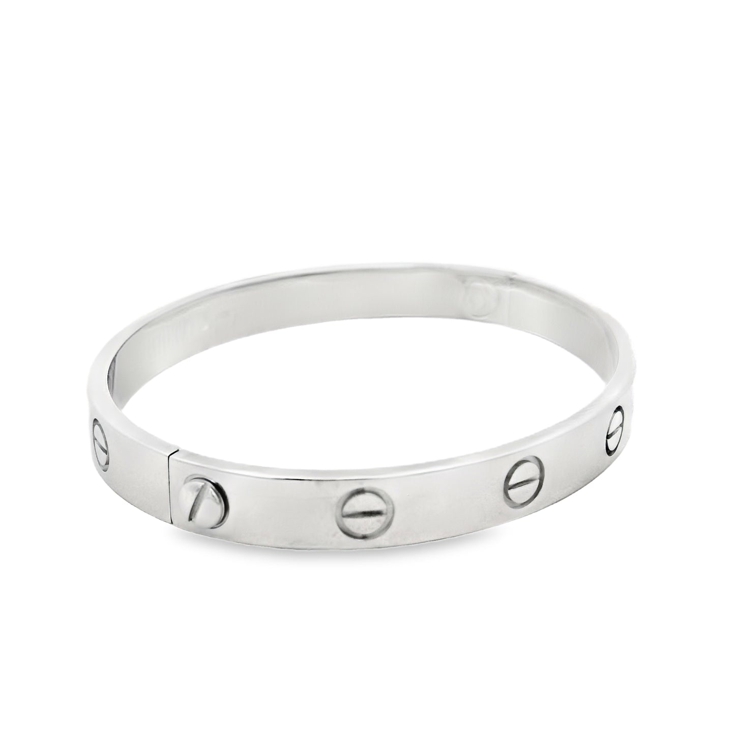 Cartier 18k White Gold Love Bangle Bracelet