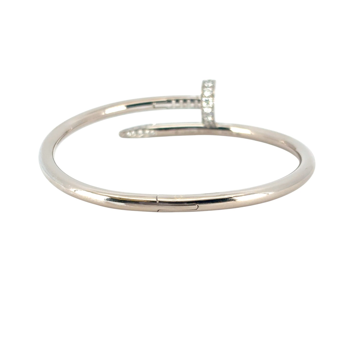 Cartier 18k White Gold Juste Un Clou (Nail) Bangle