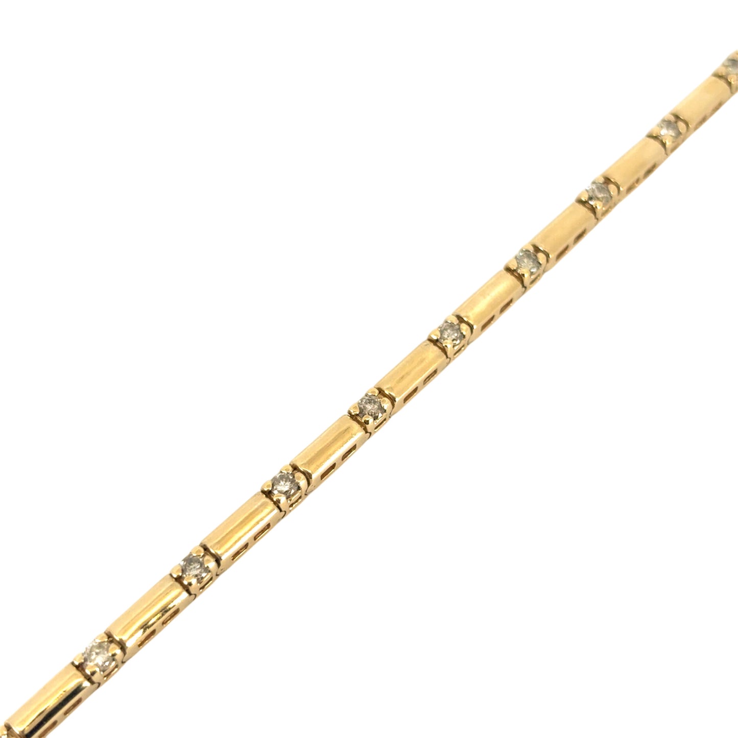 14k Yellow Gold Approximately 1.7ctw of Natural Diamond Bracelet