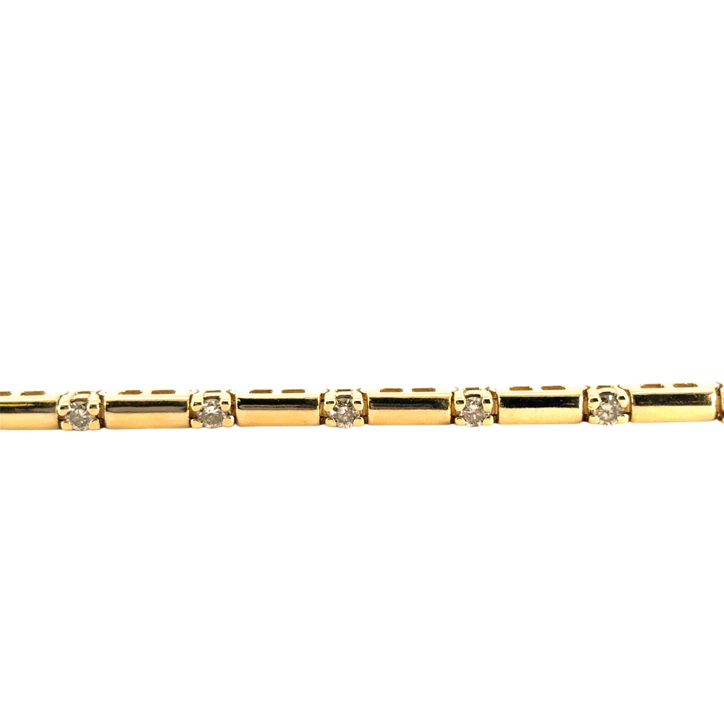 14k Yellow Gold Approximately 1.7ctw of Natural Diamond Bracelet