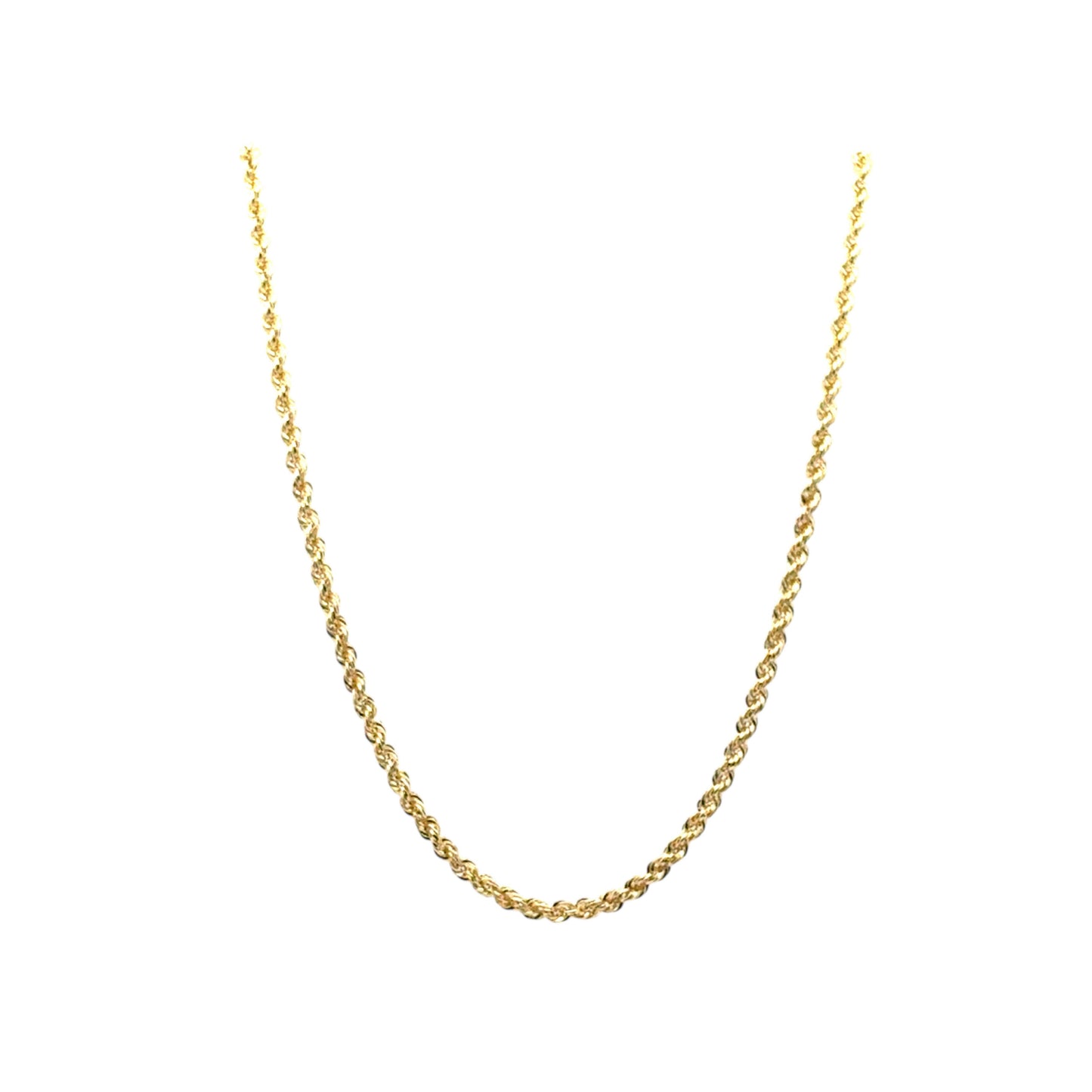 14k Yellow Gold Rope Necklace