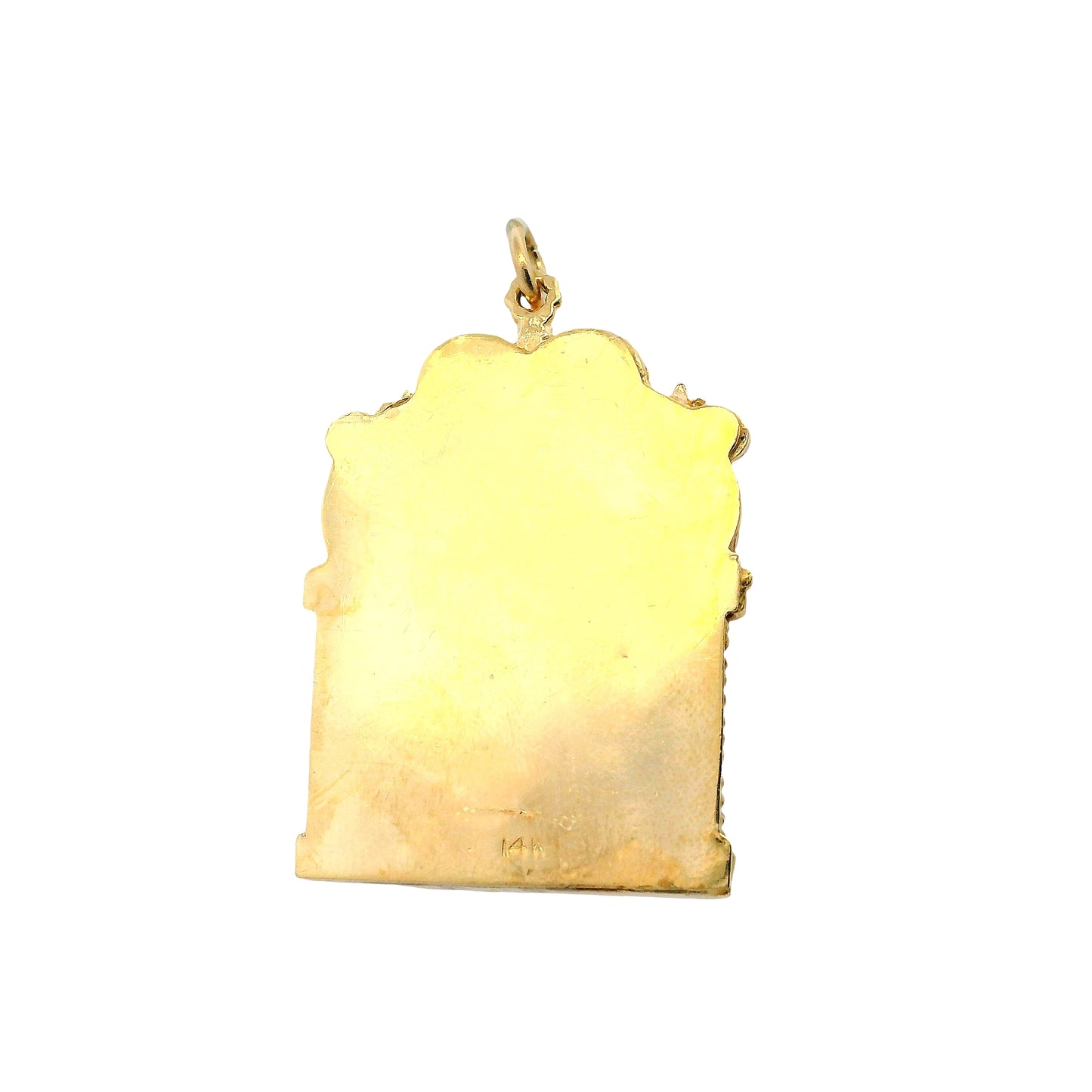 14k Yellow Gold Openable Torah Scroll Pendant