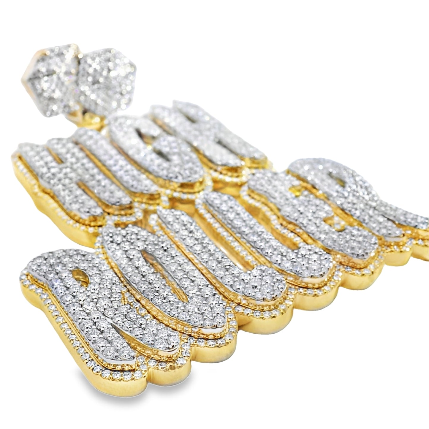 10k Gold 18.27ctw Lab Grown "High Roller" Pendant