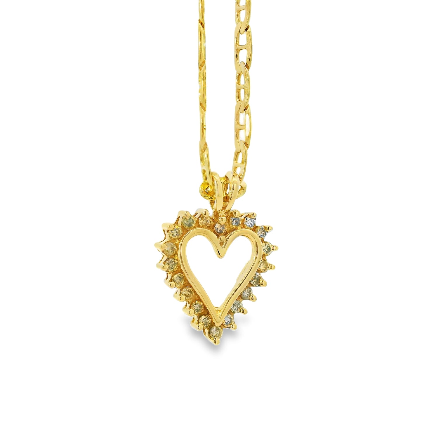 14k Yellow Gold Hollow Mariner Link Chain