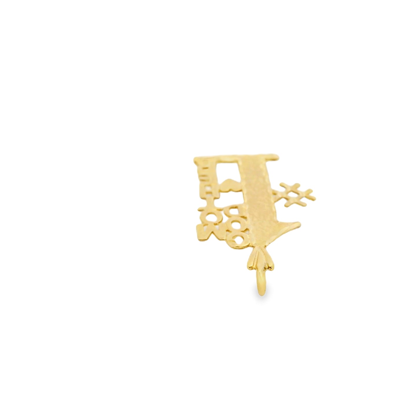 14k Yellow Gold "#1 Godmother" Pendant