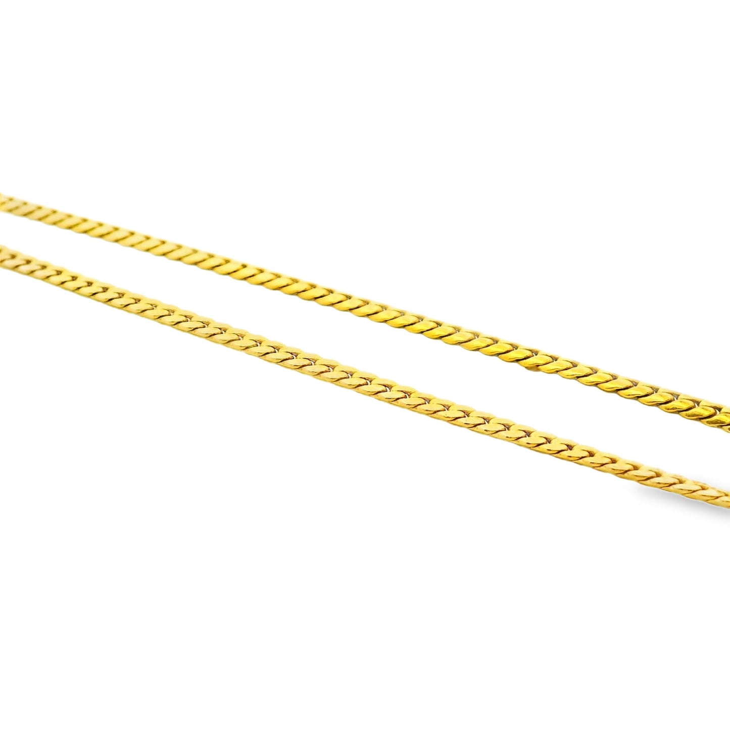 10k Yellow Gold Cuban Link Chain Necklace