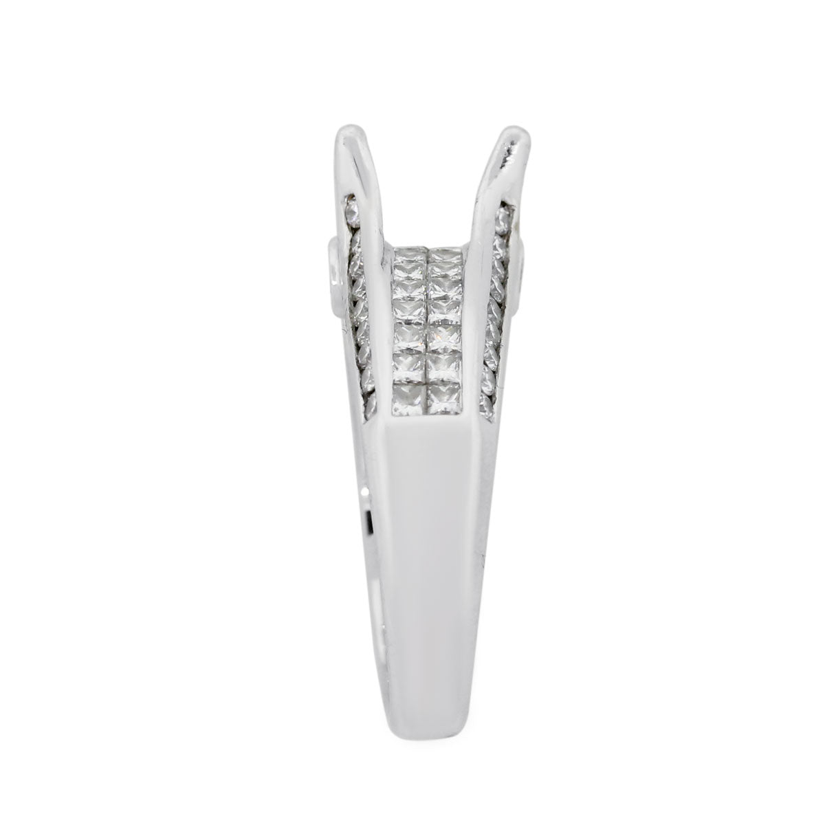 18k White Gold 2ctw Diamond Wide Ring Mounting
