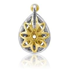 Pear Shape Fancy Yellow Diamond Pendant — view 2