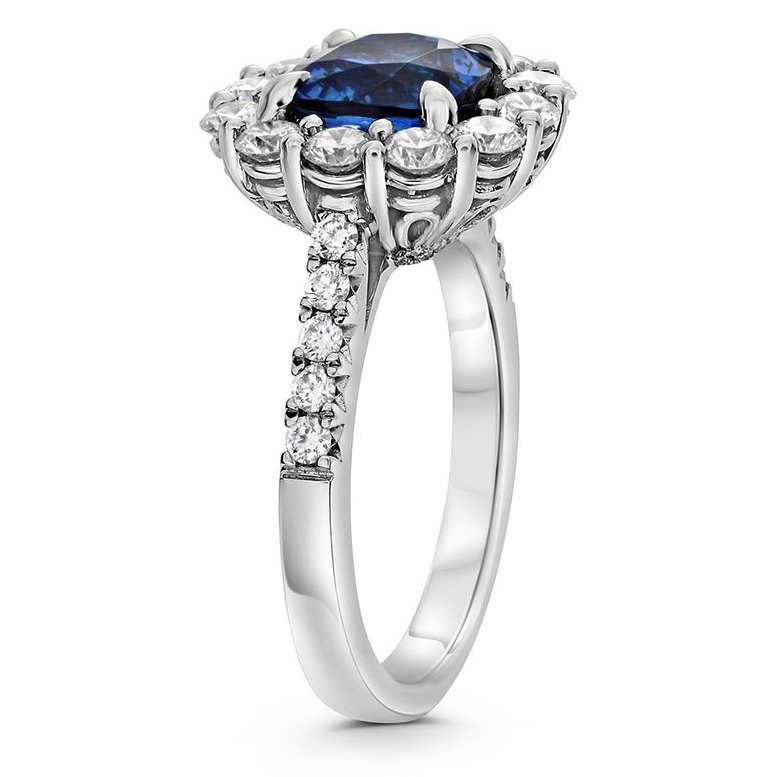 Cushion Sapphire Ring — view 3