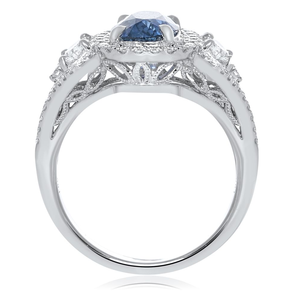 Oval Sapphire Ring — view 3