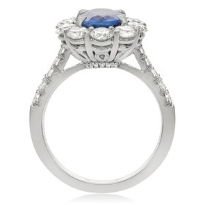 Oval Sapphire Ring — view 2