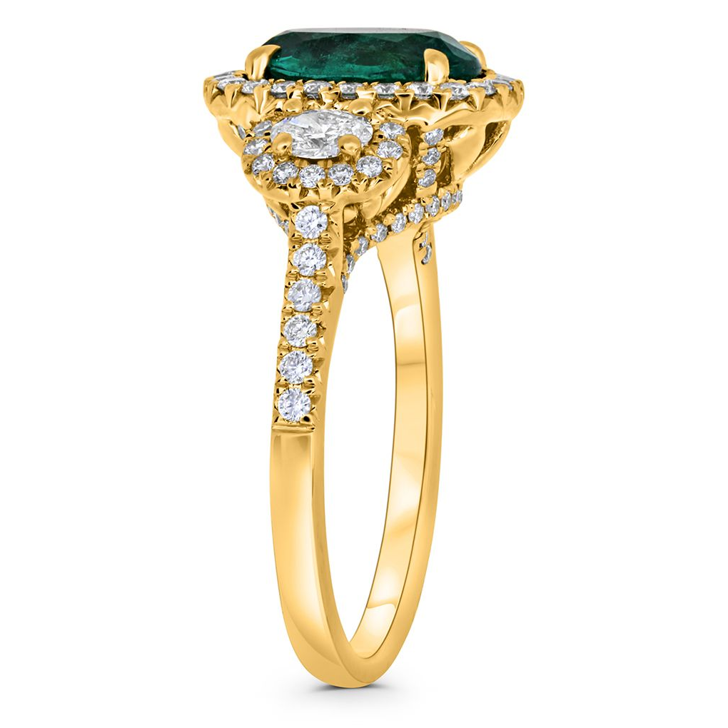 Oval Emerald Ring — view 3