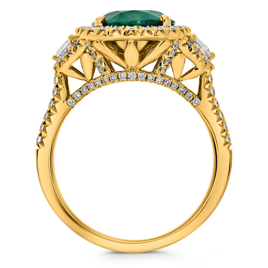 Oval Emerald Ring — view 2