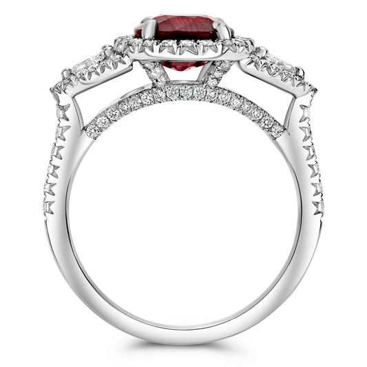 Cushion Ruby Ring — view 2