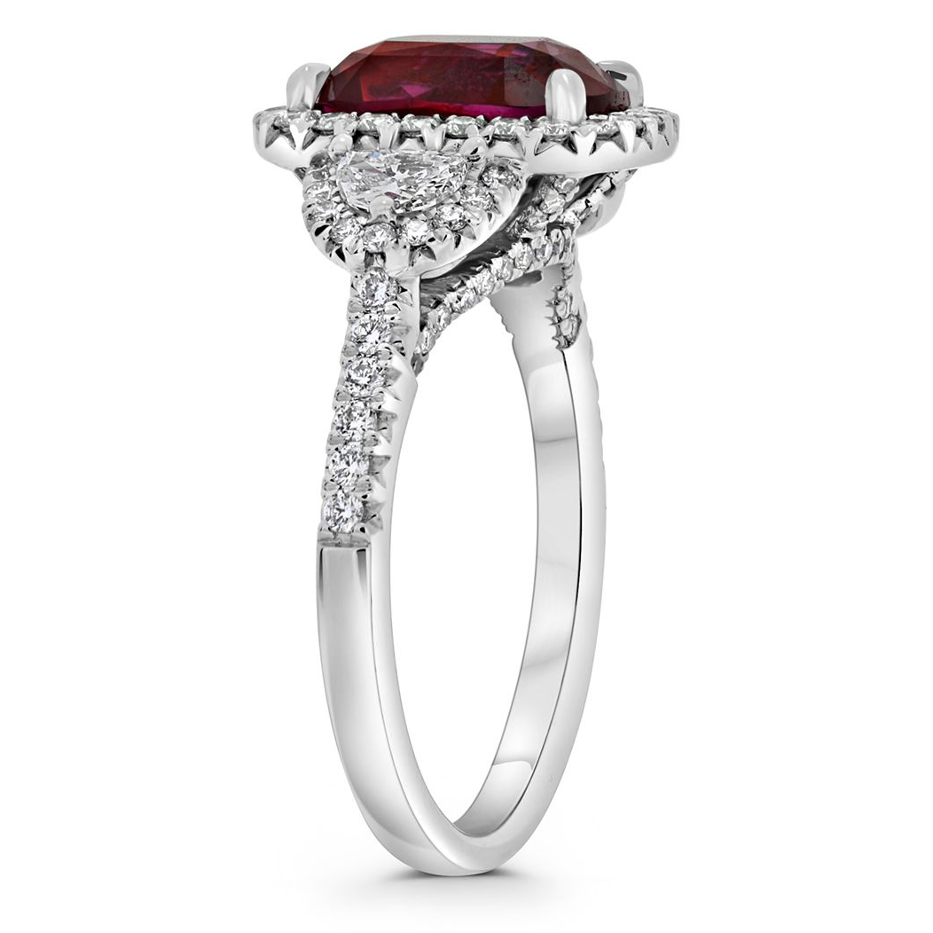 Cushion Ruby Ring — view 3
