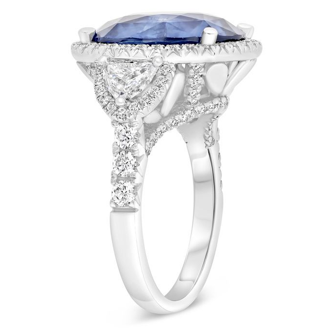 Oval Sapphire Ring — view 3