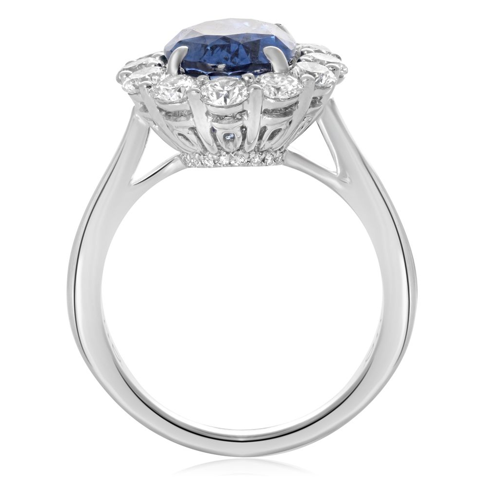 Oval Sapphire Ring — view 3