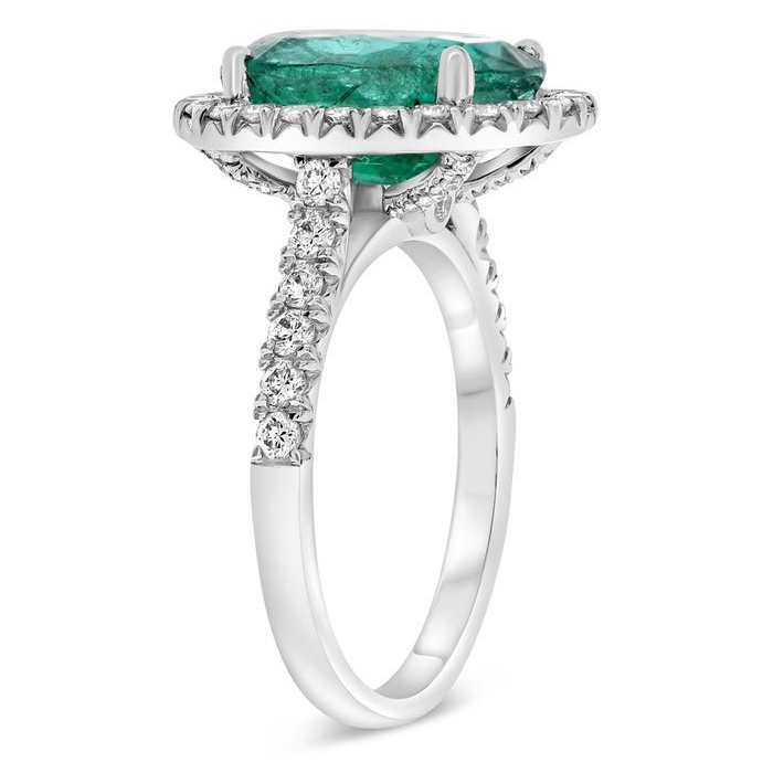 Oval Emerald Ring — view 3