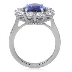 Oval Sapphire Ring — view 2