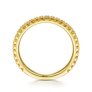 14K Yellow Gold Citrine Stackable Ring — Gabriel & Co. LR50889Y4JCT