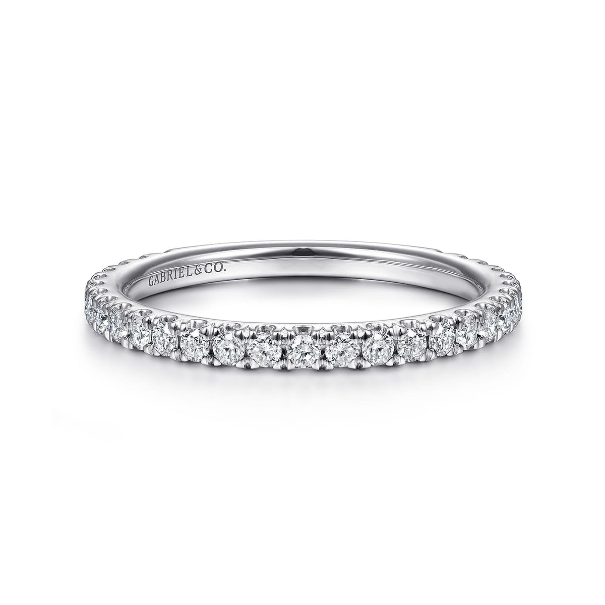 Stackable Ring 14K White Gold Diamond 0.4ct — Gabriel & Co. LR50992W45JJ