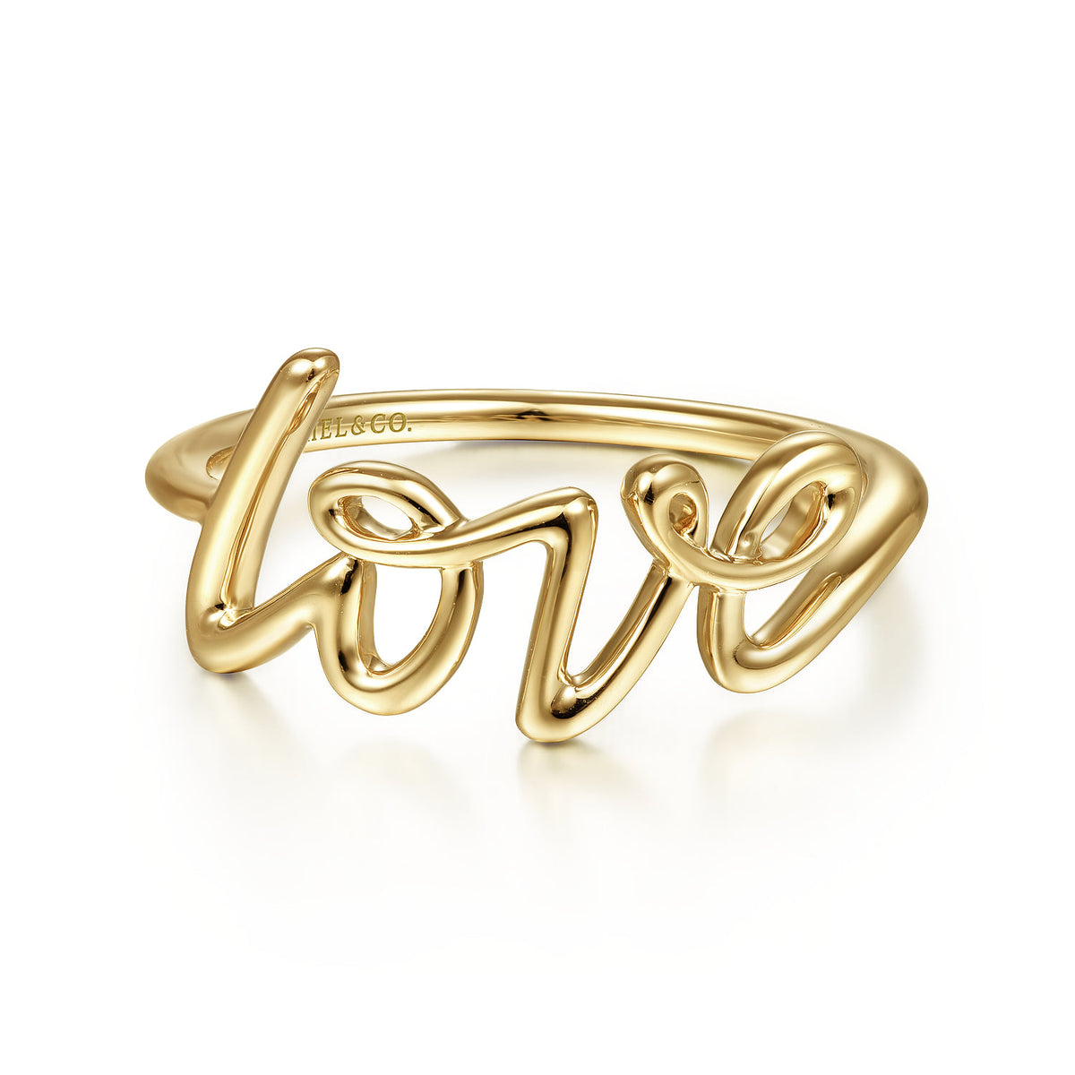 14K Yellow Gold Love Ring — Gabriel & Co. LR51834Y4JJJ