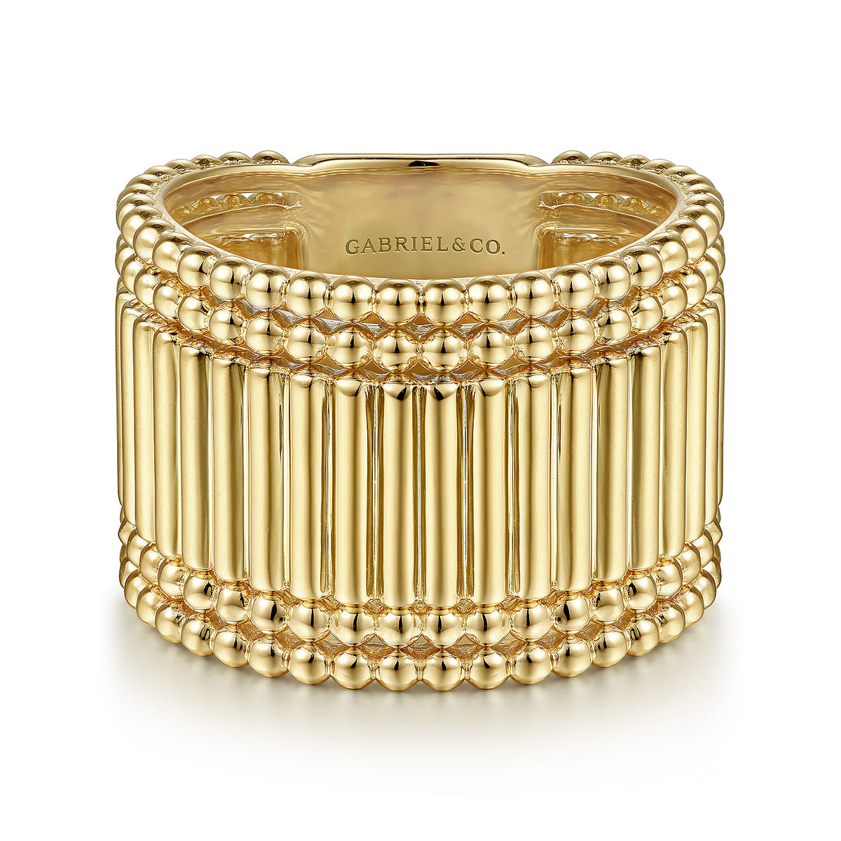 14K Yellow Gold Bujukan Cigar Band — Gabriel & Co. LR52152Y4JJJ