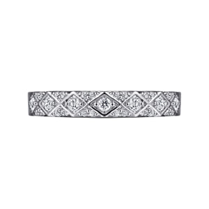 14K White Gold Diamond Stackable Ring — Gabriel & Co. LR52287W45JJ