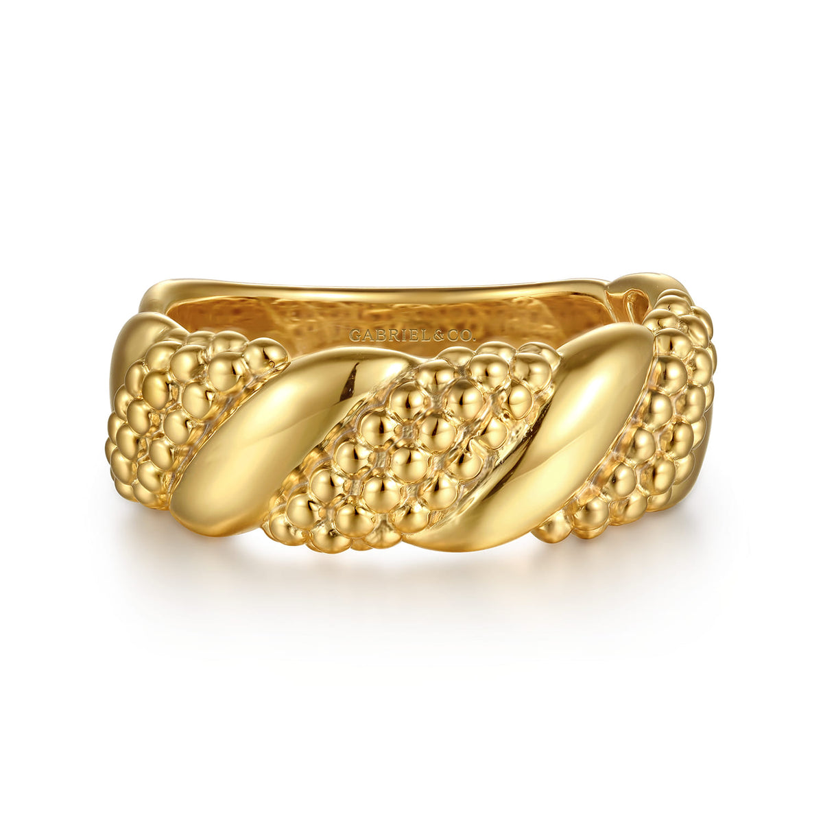 14K Yellow Plain Gold Bujukan Twisted Ring — Gabriel & Co. LR52902Y4JJJ