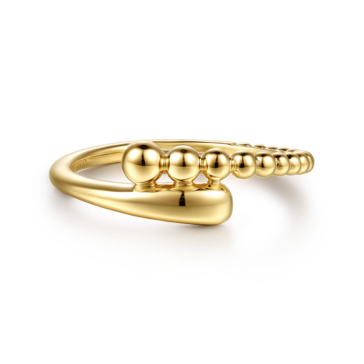 14K Yellow Plain Gold Bujukan Bypass Ring — Gabriel & Co. LR53054Y4JJJ