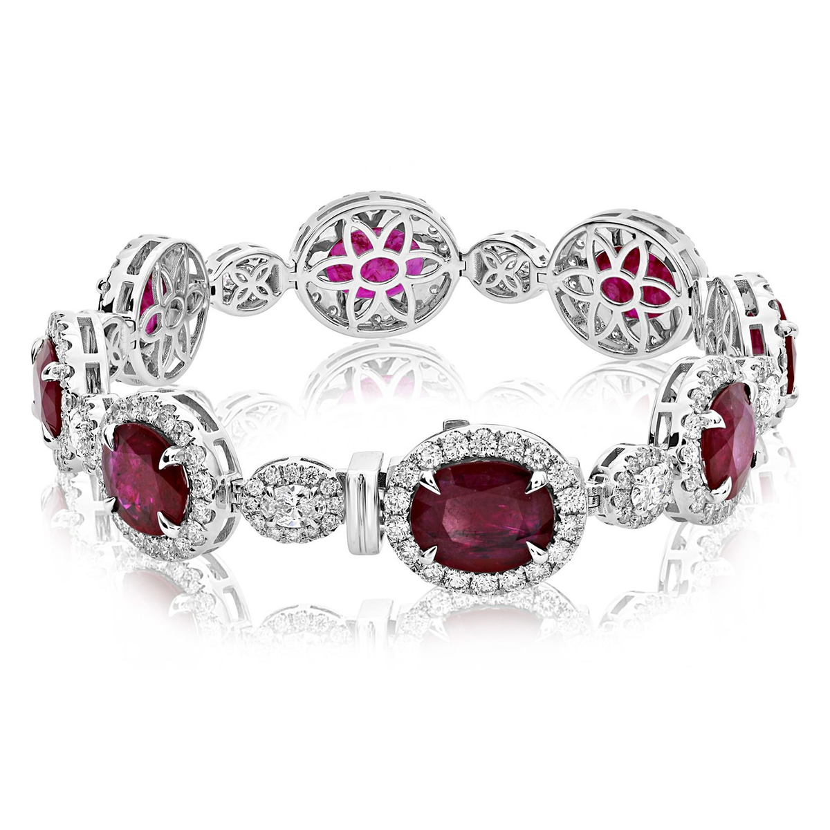 Oval Ruby Bracelet — view 2