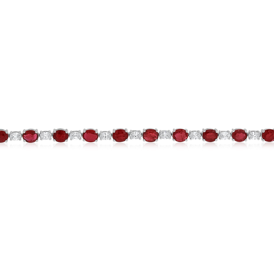 Oval Ruby Bracelet — view 2
